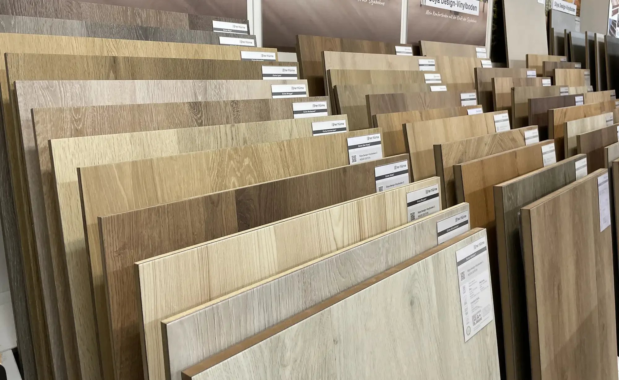 Soya Designvinylböden in der Ausstellung von Holz Schmid